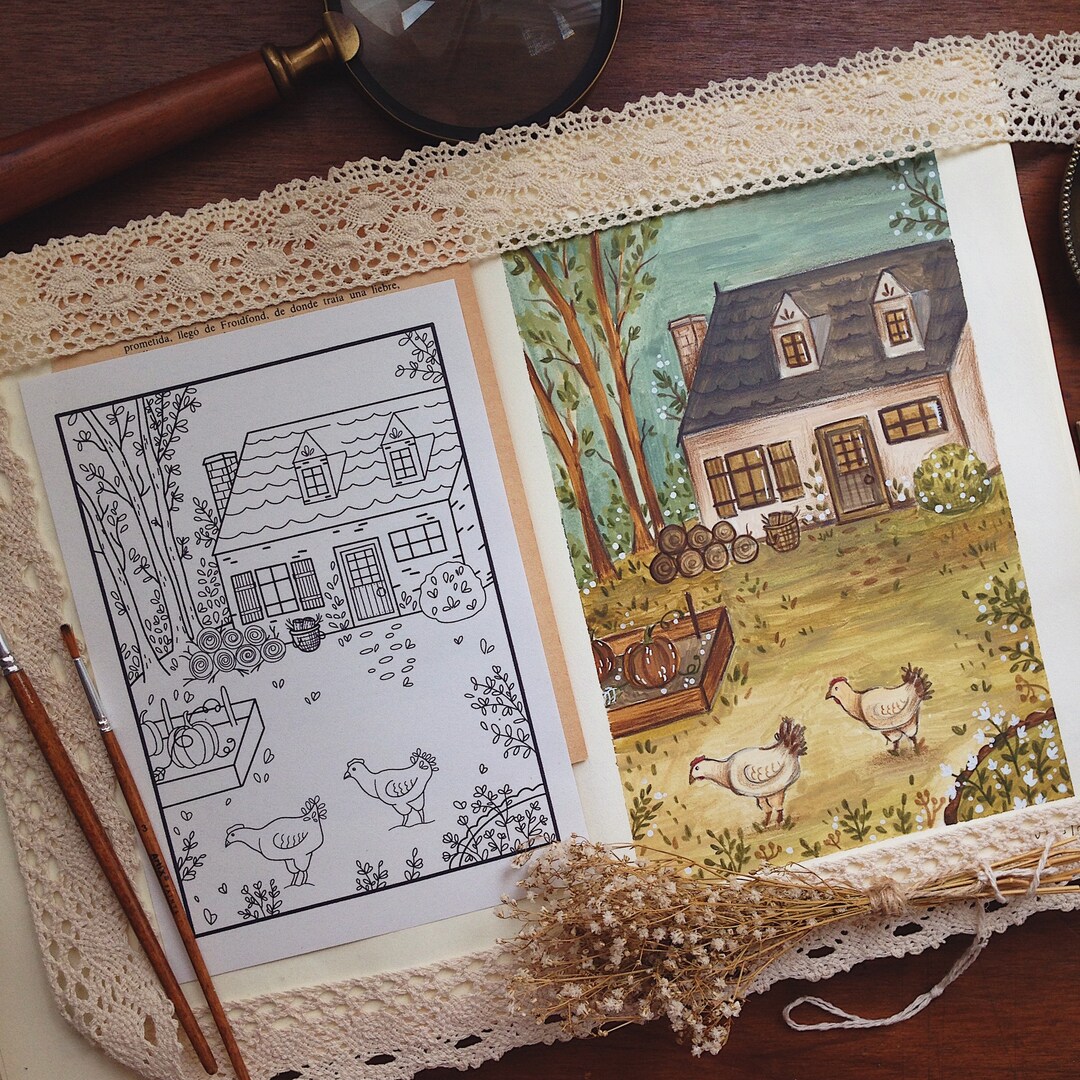 Last Day of Summer, Coloring Page, Adult Coloring - Etsy