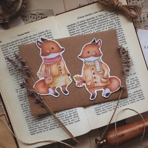 Cute foxes I Stickers zdjęcie 1