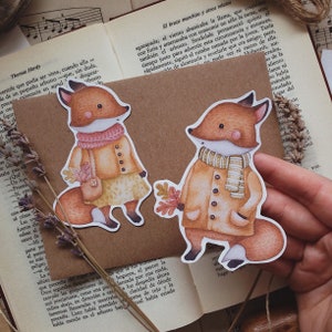 Cute foxes I Stickers image 2