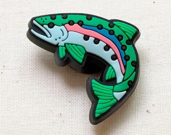 Rainbow Trout Shoe Charm - Compatible with Crocs