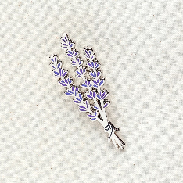 Lavender Enamel Pin - Lapel Pin - Badge