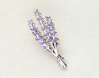 Lavender Enamel Pin - Lapel Pin - Badge