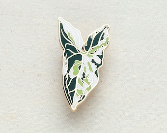 Syngonium Albo Enamel Pin