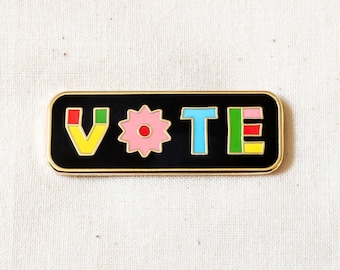 VOTE Enamel Pin - Lapel Pin - Badge