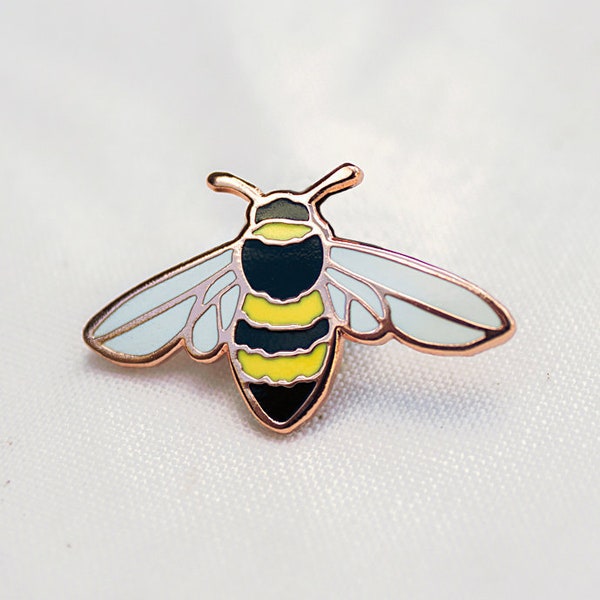 Honey Bee Enamel Pin - CHARITY Lapel Pin - Badge