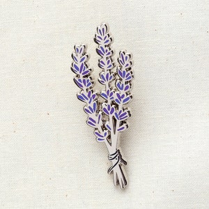 Lavender Enamel Pin Lapel Pin Badge image 2