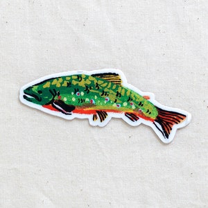 Bachforelle Fisch Aufkleber - Wasserfester Vinyl Aufkleber
