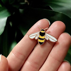 Honey Bee Enamel Pin CHARITY Lapel Pin Badge image 3