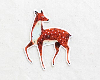 Deer Animal Sticker - Waterproof Vinyl Sticker