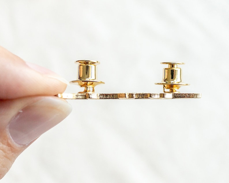 Locking Enamel Pin Backs Deluxe Pin Keepers PACK of 5 Etsy