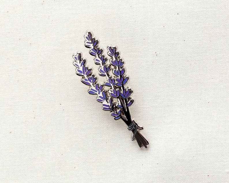 Lavender Enamel Pin Lapel Pin Badge image 6