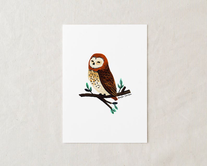 Owl Art Print image 1