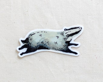 Badger Animal Sticker - Waterproof Vinyl Sticker