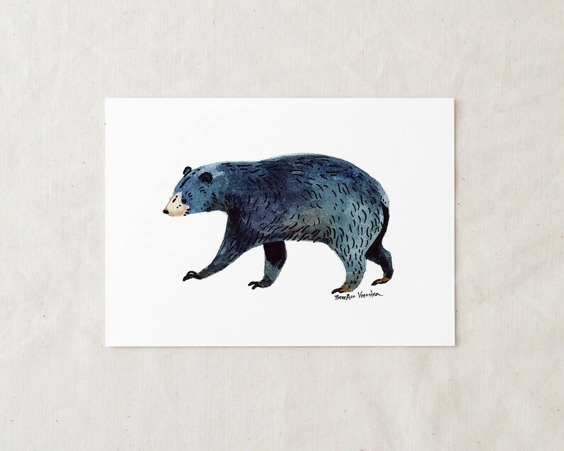 Black Bear Art Print image 1