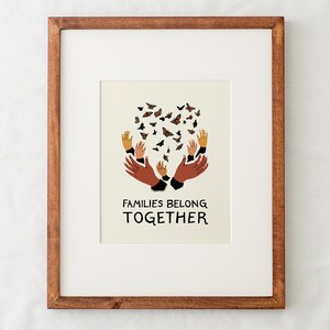 Families Belong Together - CHARITY Art Print - Etsy