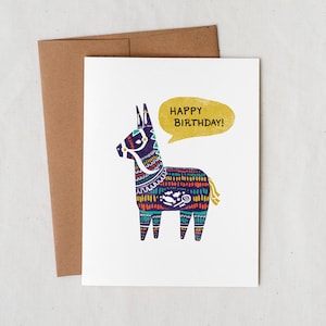 Birthday Pinata - Greeting Card