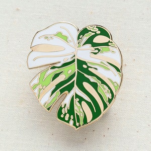 Monstera Albo Enamel Pin