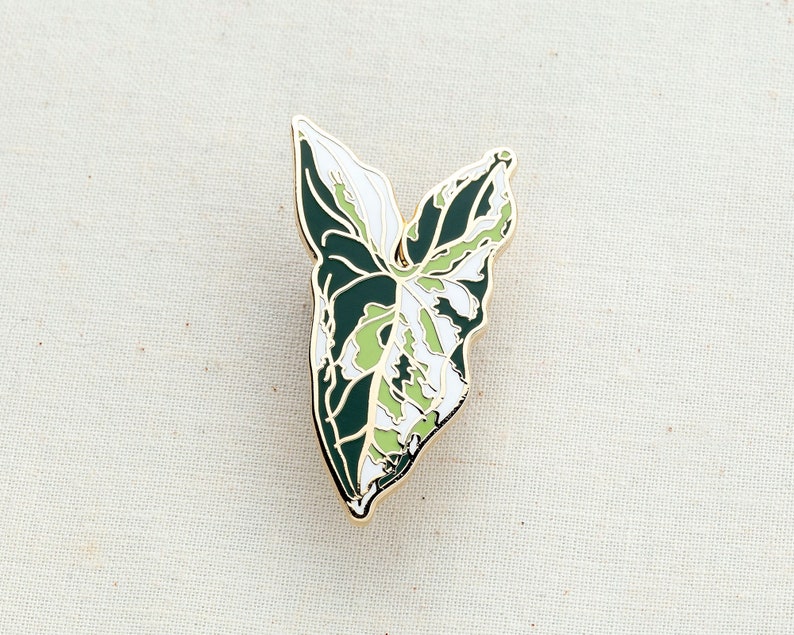 Syngonium Albo Enamel Pin image 6