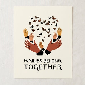 Families gehören zusammen - CHARITY Kunstdruck