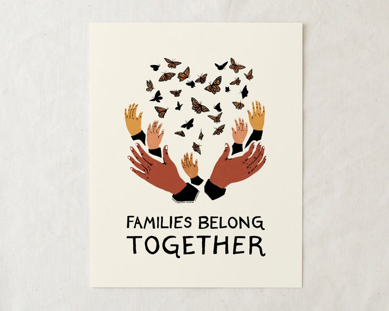 Families Belong Together CHARITY Art Print - Etsy