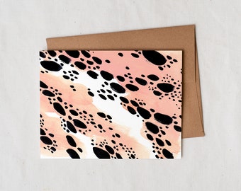 Wild Child in Pink - Greeting Card