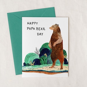 Joyeuse fête du papa ours - Fête des pères - Carte de voeux