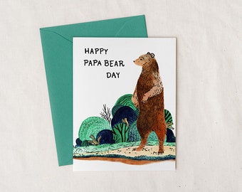 Happy Papa Bear Day - Father's Day - Greeting Card