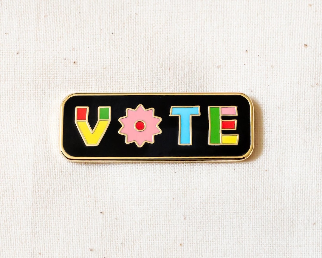 VOTE Enamel Pin - Lapel Pin - Badge - Etsy