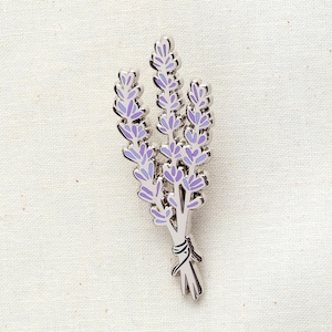 Lavender Enamel Pin - Lapel Pin - Badge