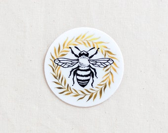 Honey Bee Animal Sticker - Waterproof Vinyl Sticker