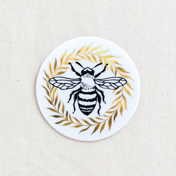 Honey Bee Animal Sticker - Waterproof Vinyl Sticker