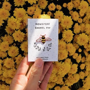 Honey Bee Enamel Pin CHARITY Lapel Pin Badge image 6