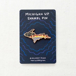 Michigan State Enamel Pin SET of TWO - Lapel Pins - Badges - Etsy