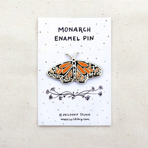 Monarch Butterfly Enamel Pin CHARITY Lapel Pin Badge image 9