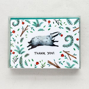 Thank You Badgers - Boxed Set of 6 Cards