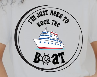 Cruise PNG - Here to Rock the Boat - PNG for Sublimation