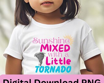 Sunshine Mixed with a Little Tornado PNG - PNG for Sublimation or DTF - Digital Download