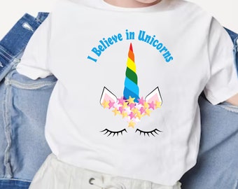 Unicorns PNG - I Believe in Unicorns - PNG for Sublimation
