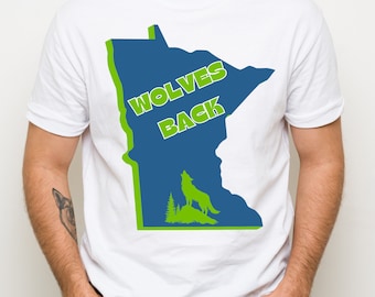 Wolves Back Basketball PNG – Sublimation Design (Digital Download)