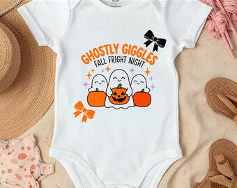 Digital Download - Ghostly Giggles - Fall Fright Night - PNG for Sublimation or DTF