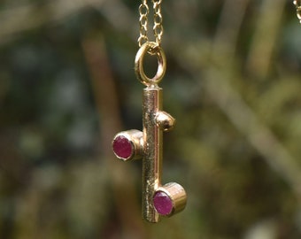 Handmade Ruby Gold Pendant
