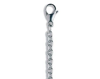 Sterling Silber Kabelkette - 55cm