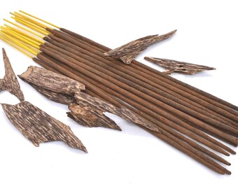 Organic Oud Noir - Hand-Rolled Temple Grade Natural Agarwood Incense Sticks