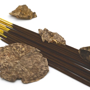 Organic Agarwood - Natural Oud Incense Sticks - Double Strength Temple Grade
