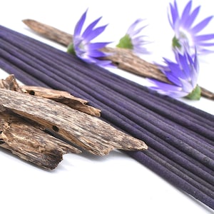 Organic Blue Lotus & Oud - Hand-Rolled Temple Grade Natural Incense Sticks