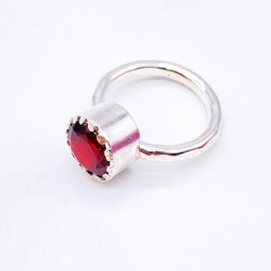 Granat Sterling Silber Ring