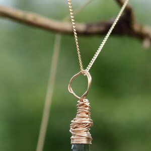 Handmade Moldavite Gold Pendant