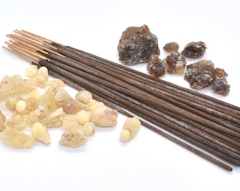 Organic Frankincense & Myrrh Incense Sticks ~ Double Strength Temple Grade