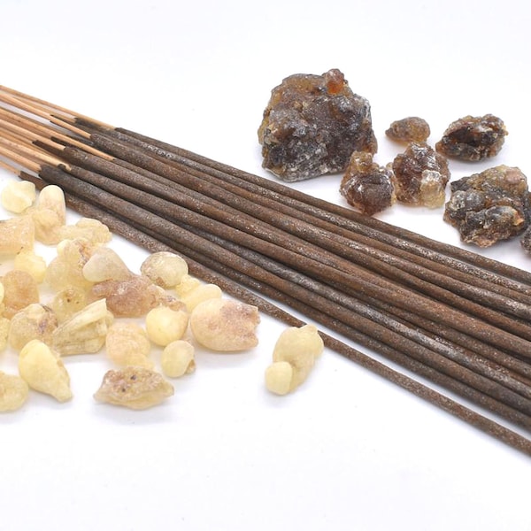 Organic Frankincense & Myrrh Incense Sticks ~ Double Strength Temple Grade