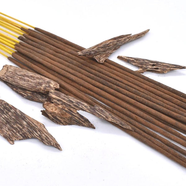 Oud Noir - Organic Agarwood Incense Sticks - Double Strength Temple Grade